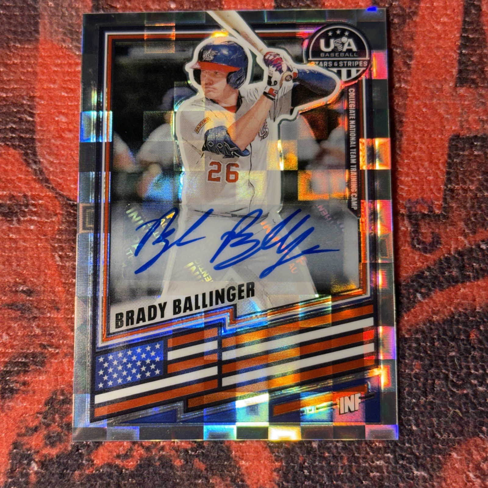 2026 Panini Stars & Stripes Prizm BRADY BALLINGER Silver Pandora Auto /225🔥🔥🔥