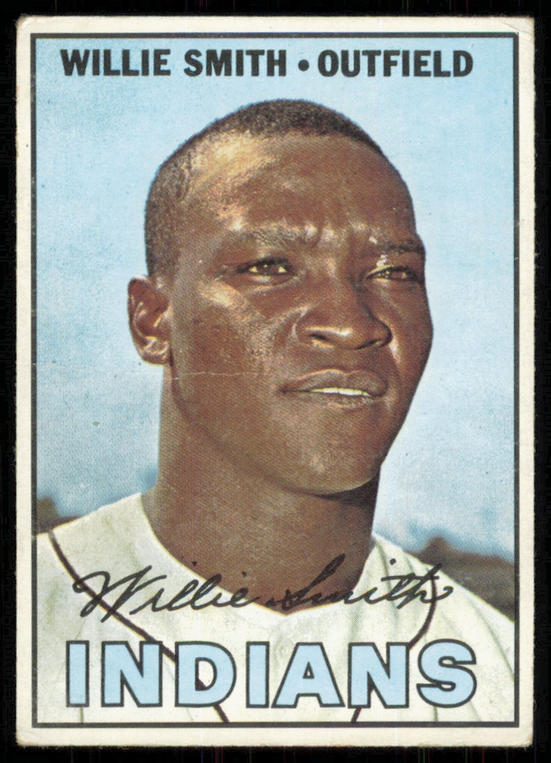 1967 TOPPS WILLIE SMITH CLEVELAND INDIANS #397 VG – CREASE