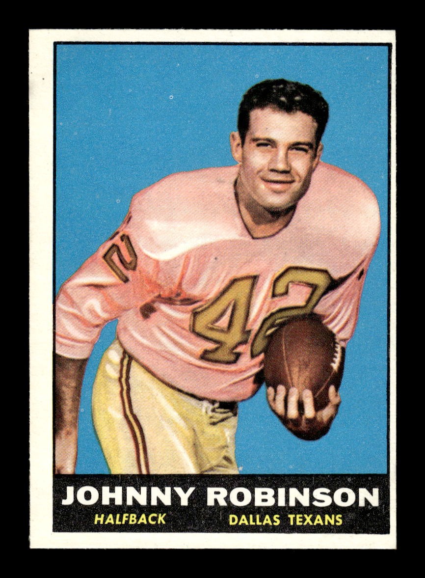 1961 Topps #139 Johnny Robinson Dallas Texans EXMT 10013120