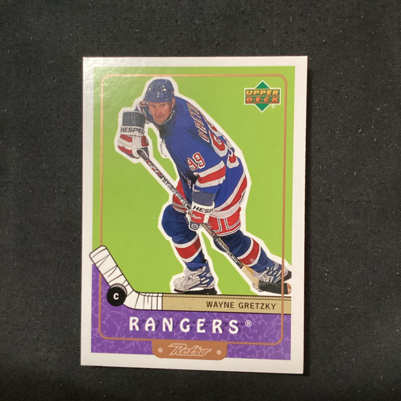 1999-00 Upper Deck Retro Wayne Gretzky #49 HOF V7