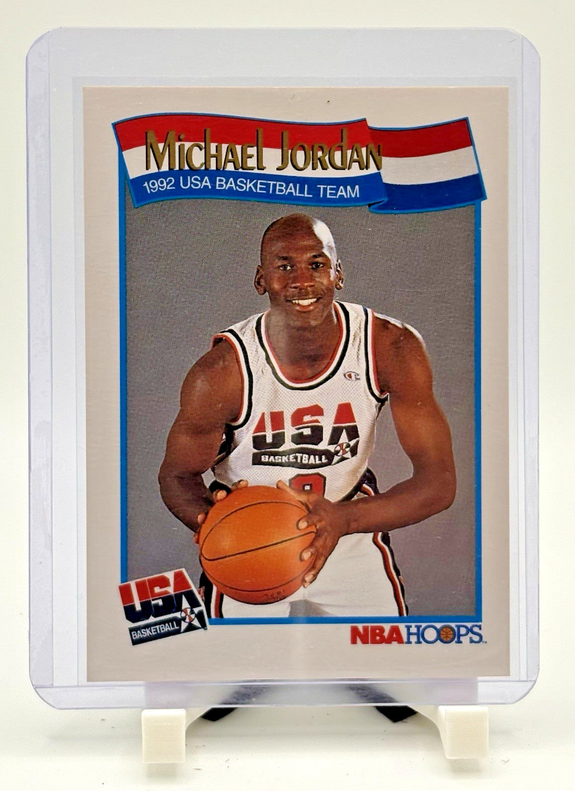 NBA Properties 1991-92 NBA Hoops Michael Jordan United States #579 Card