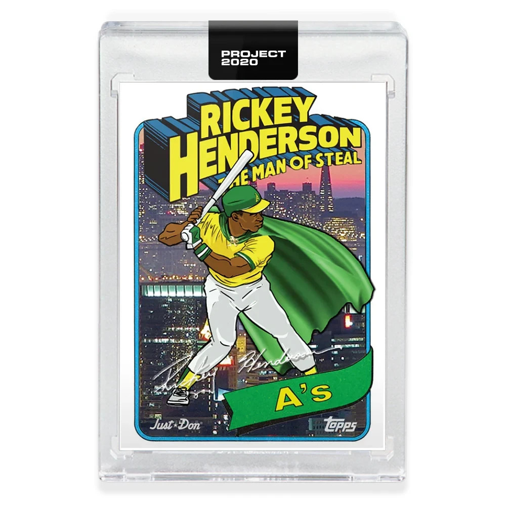 Rickey Henderson by Don C #398 Topps Project 2020 – 1980 Topps Rookie Art