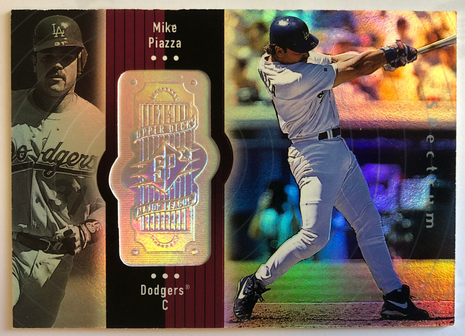 1998 SPx Finite – Spectrum – Mike Piazza – #90 – Los Angeles Dodgers – NrMt