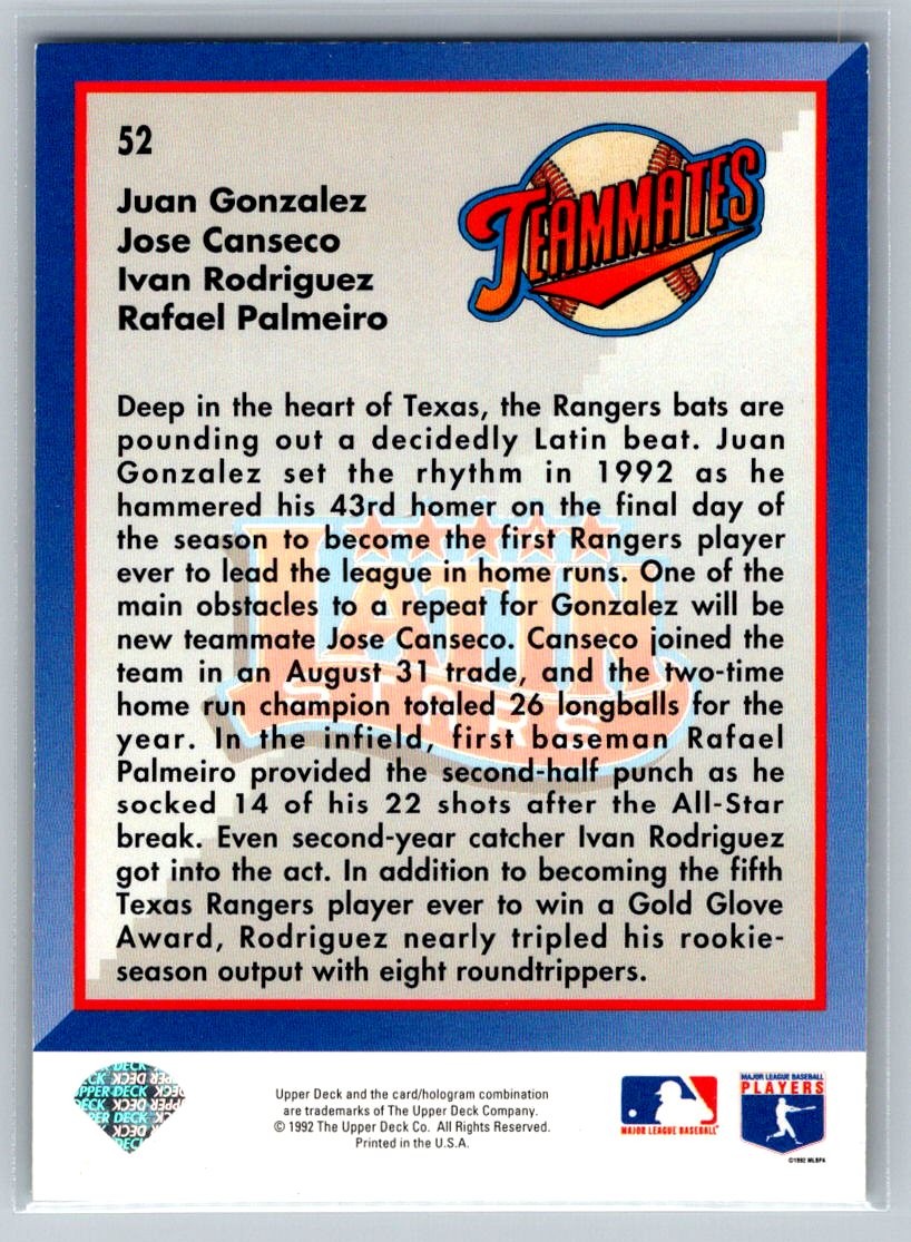 1993 Upper Deck #52 Latin Stars