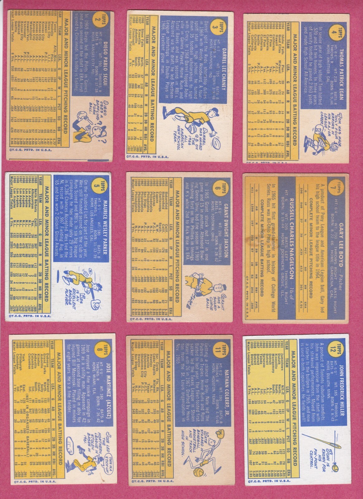 1970 Topps Baseball Cards #301-#543, VG to EX+ commons to complete your set
