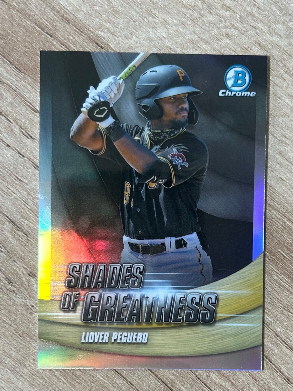 2022 Bowman Chrome Shades of Greatness #SG-2 Liover Peguero – Pittsburgh Pirates