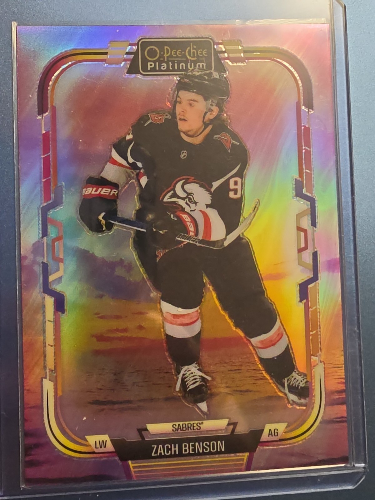 Zach Benson – Buffalo Sabres: 2025-26 O-Pee-Chee Platinum Sunset #40