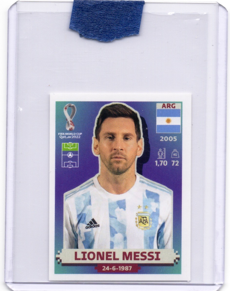 2022 Panini FIFA World Cup: Qatar Sticker ARG 20 Lionel Messi (Argentina)