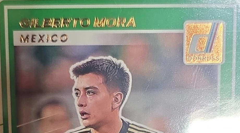 Gilberto Mora 2025-26 Donruss Road To FIFA World Cup Rated Rookie #214 Gold Foil