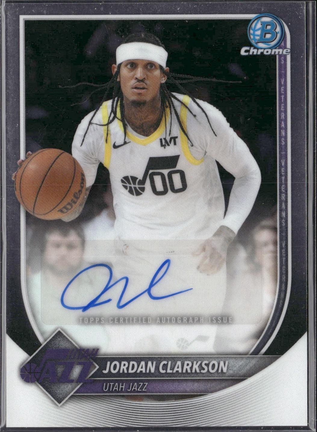 2025-26 Bowman #BCA-JC Jordan Clarkson Chrome Autographs Utah Jazz Auto Auto