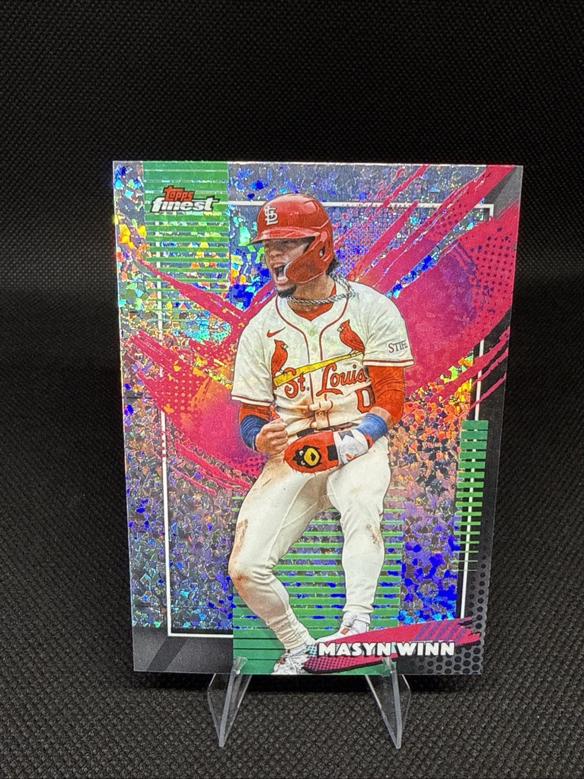 2026 Topps Finest Masyn Winn #242 Rare Mini Diamond Refractor