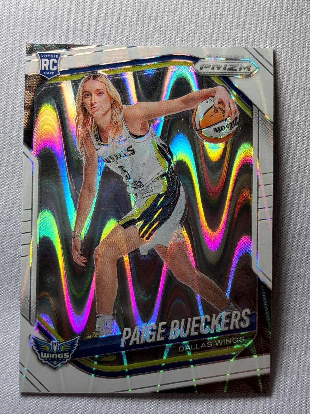 2025 Panini Prizm WNBA 147 Paige Bueckers Image Variation White Seismic Prizm RC