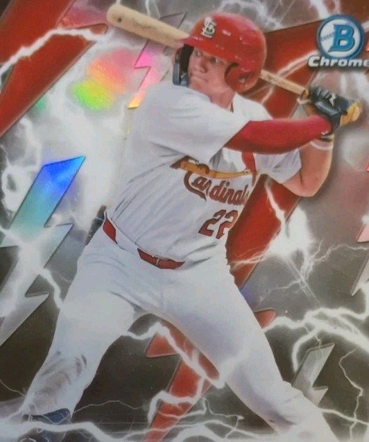 2026 Bowman JJ Weatherholt Electric Sluggers RC St. Louis Cardinals #ES-12