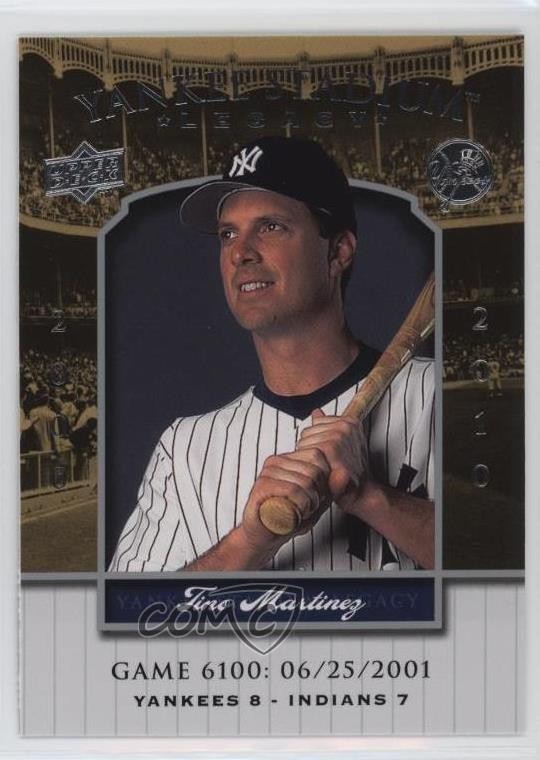 2008 Upper Deck Yankee Stadium Legacy Tino Martinez #YSL6100 bp8