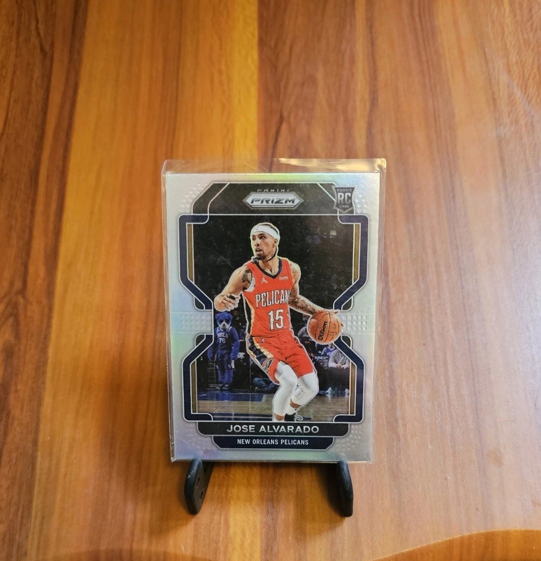 2021-22 Prizm Jose Alvarado Silver SSP Update 606 Rookie Chronicles RC Knicks
