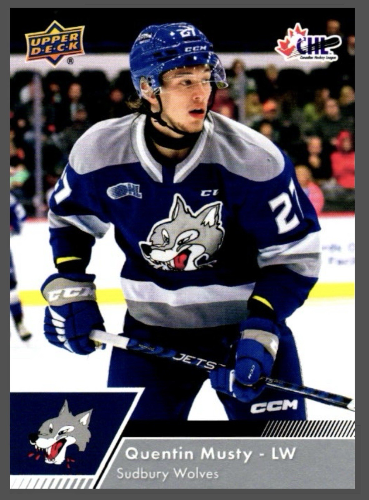 Quentin Musty Rookie – 2022-23 Upper Deck CHL #46 (RC) – San Jose Sharks