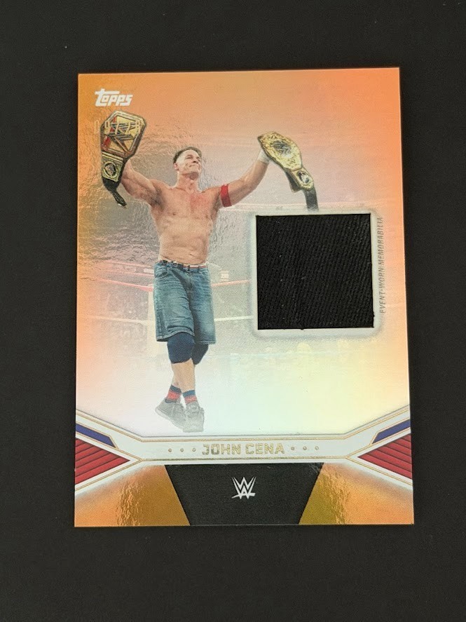 2025 Topps WWE John Cena Commemorative Collection Farewell Tour Relic OrangeFoil