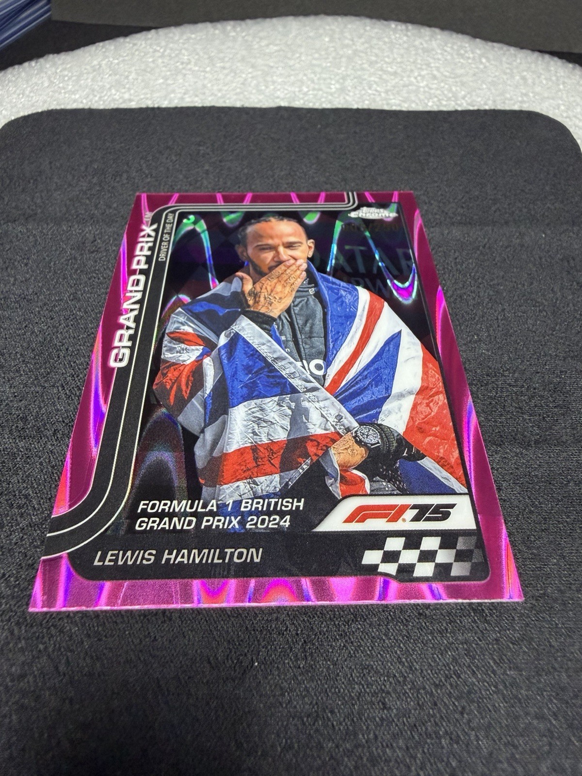 2025 Topps Chrome Formula 1 #133 Lewis Hamilton Pink RayWave Refractor #/250