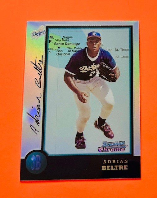 1998 Bowman Chrome International Refractor Parallel Adrian Beltre -Super Legend