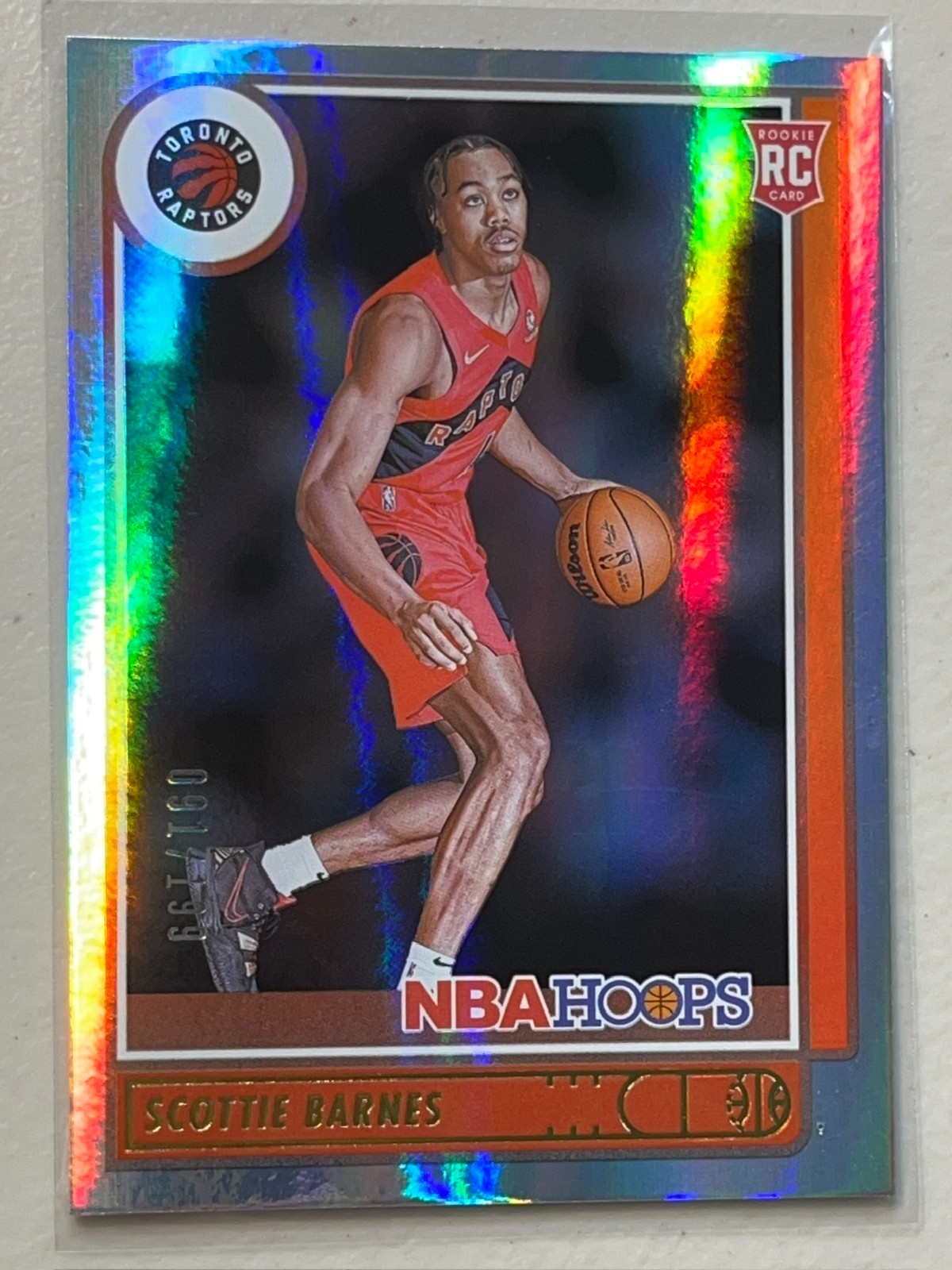 Scottie Barnes 2021-22 Panini NBA Hoops /199 Premium Box Set Rookie RC #227