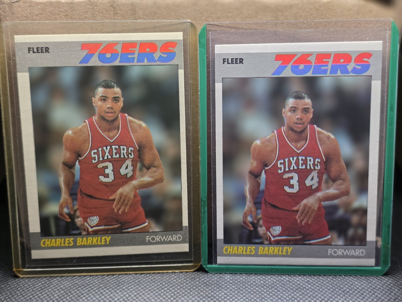 2-1987 Fleer #9 Of 132 Charles Barkley HOF’r Sixers Suns!!
