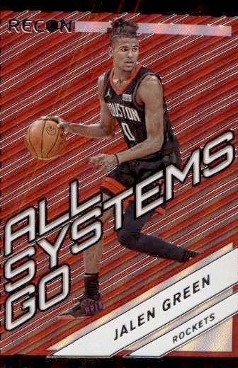 2021-22 Panini Recon Jalen Green All Systems Go Rookie (RC) #10 Houston Rockets