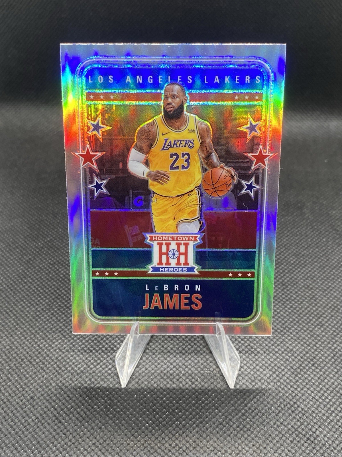 2020-21 Panini Chronicles – Lebron James – HOMETOWN HEROES SILVER – #557 Lakers