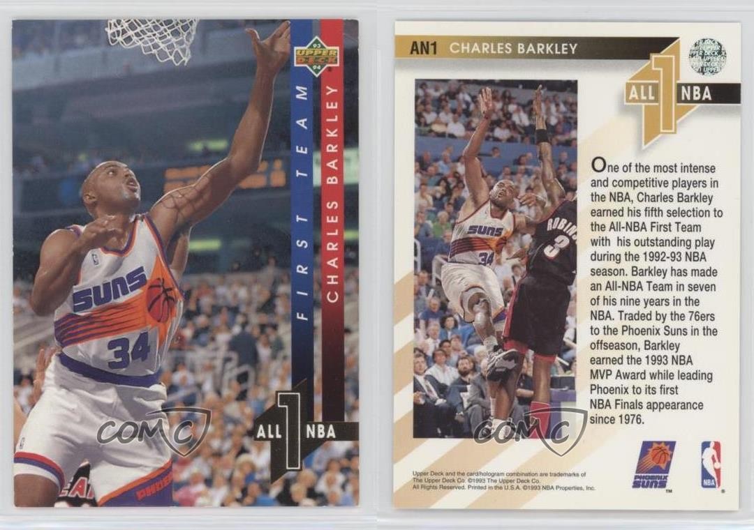 1993-94 Upper Deck All-NBA Team Charles Barkley #AN1 HOF 0c4