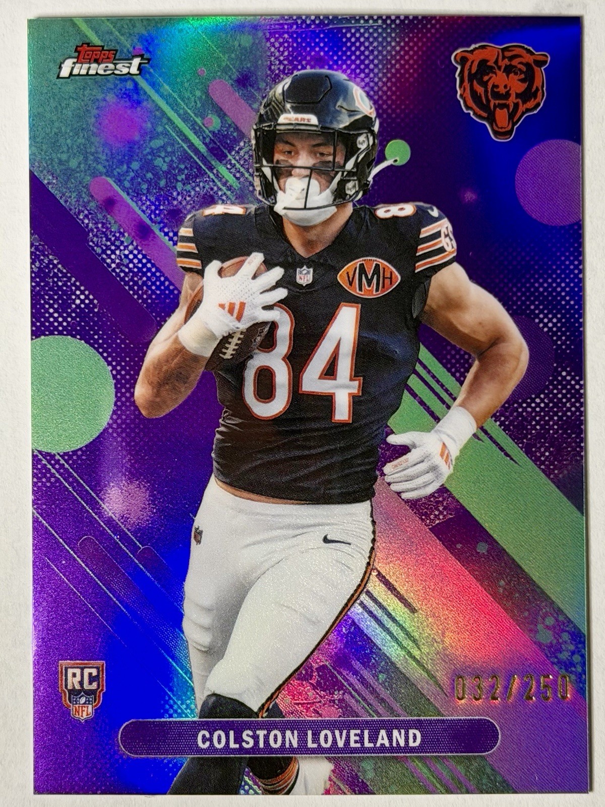 2025 Topps Finest Colston Loveland Rookie Refractor /200 #32