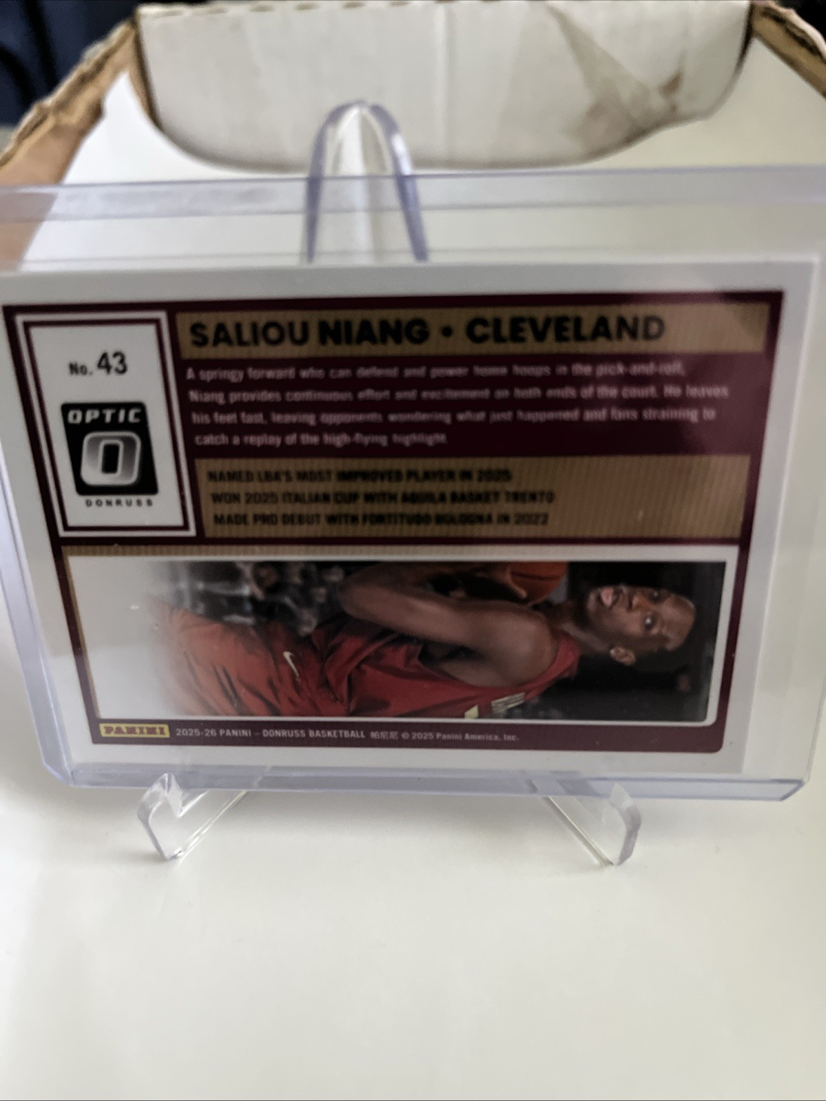 2025-26 Donruss Saliou Niang Optic Rookie Card #43