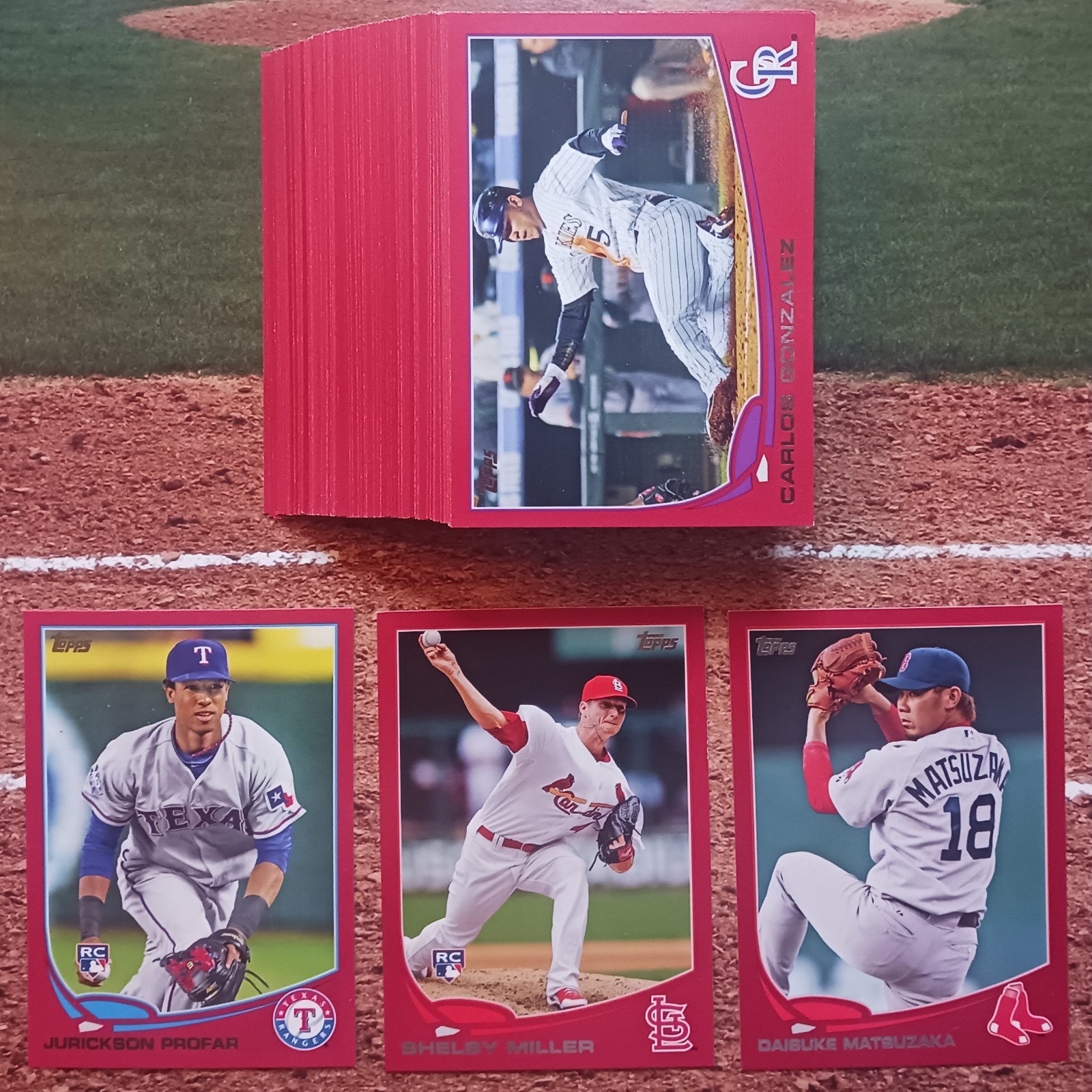 2013 Topps Series 1 – Target Red Border Parallel Commons – Pick 1-330 NM-MT