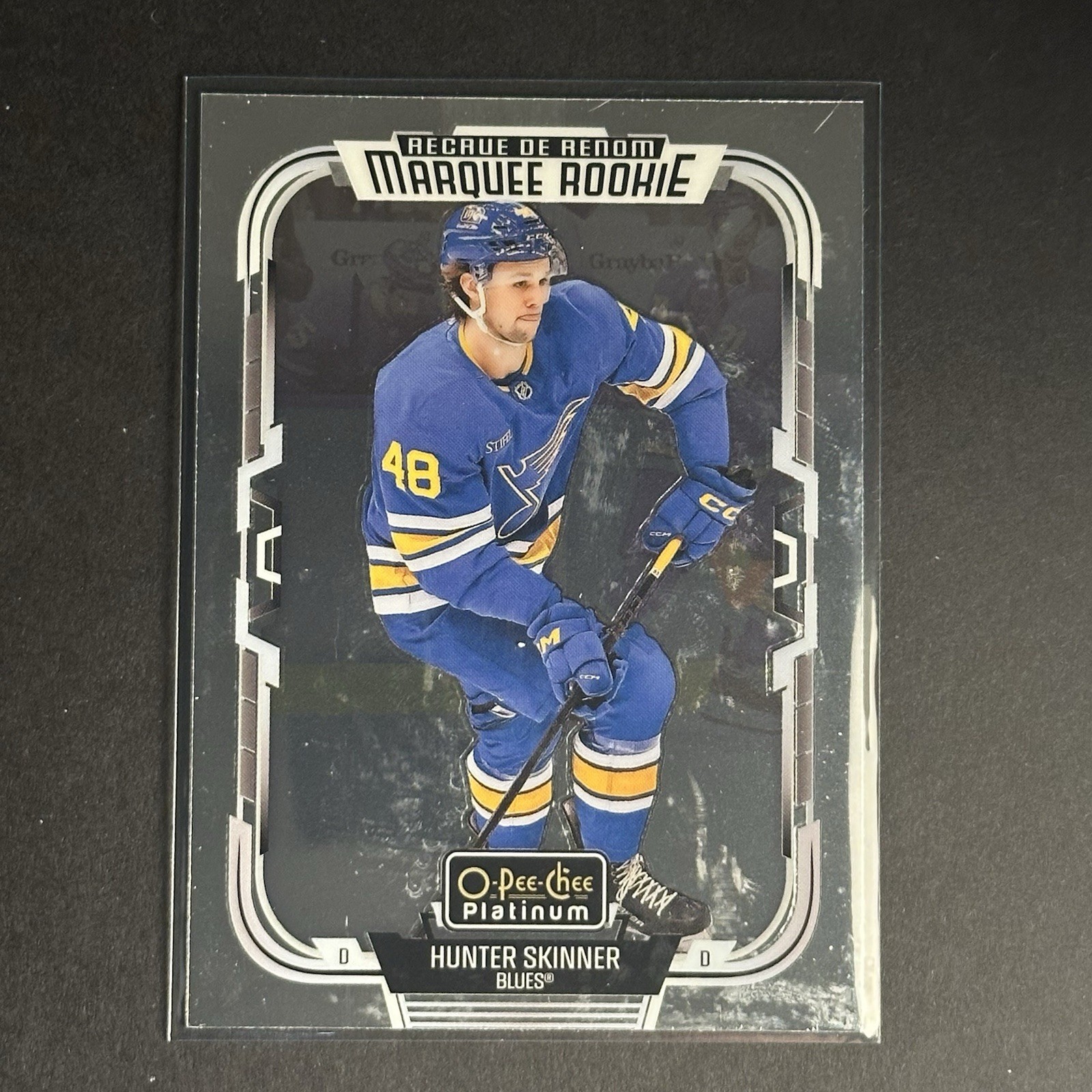 Upper Deck O-Pee-Chee Platinum Marquee Rookie Hunter Skinner #238 Blues Rookie