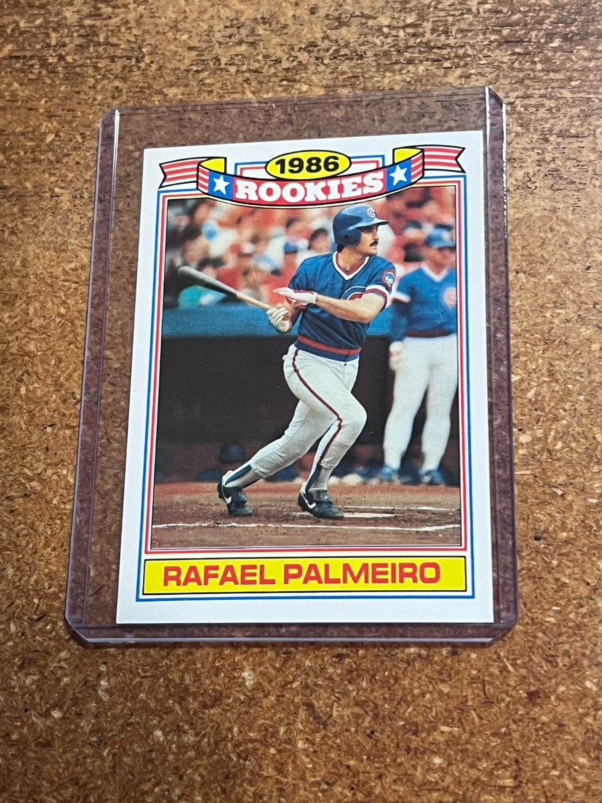 1986 Topps Baseball Glossy Rookies Commemorative Set # 12 Rafael Palmeiro