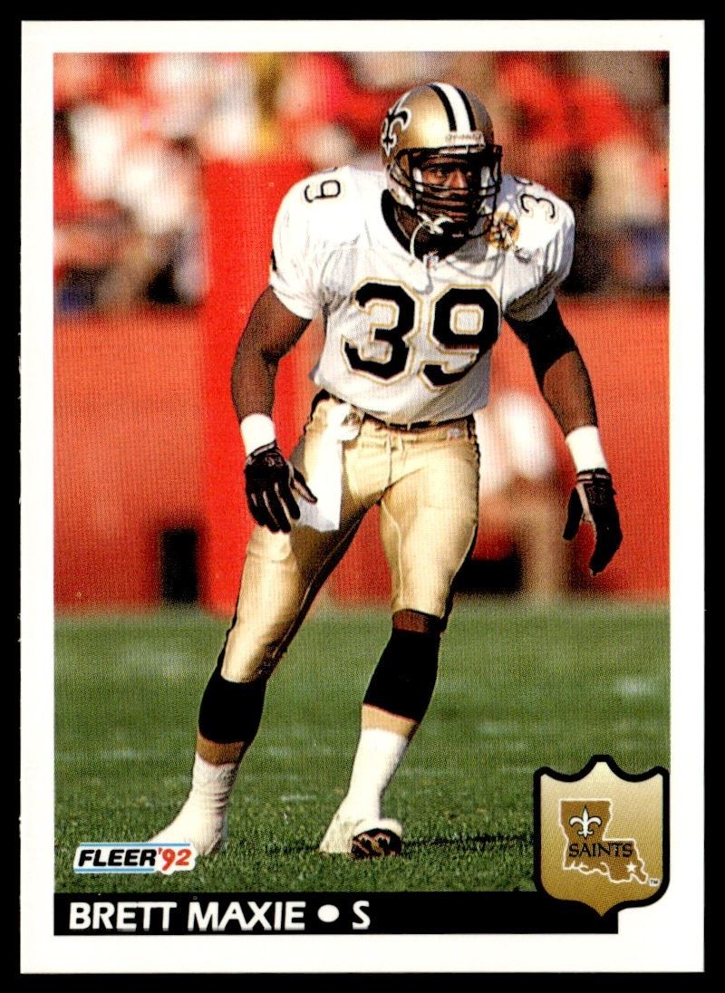 1992 Fleer Brett Maxie New Orleans Saints #280