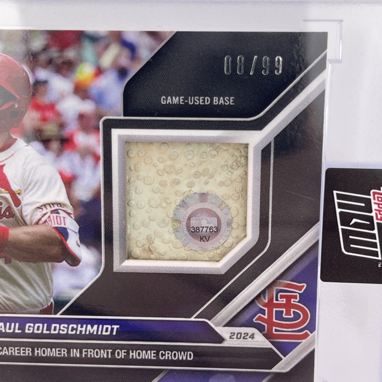 Paul Goldschmidt #08/99 Base Relic “350th Career Homer” 2024 Topps Now 333B