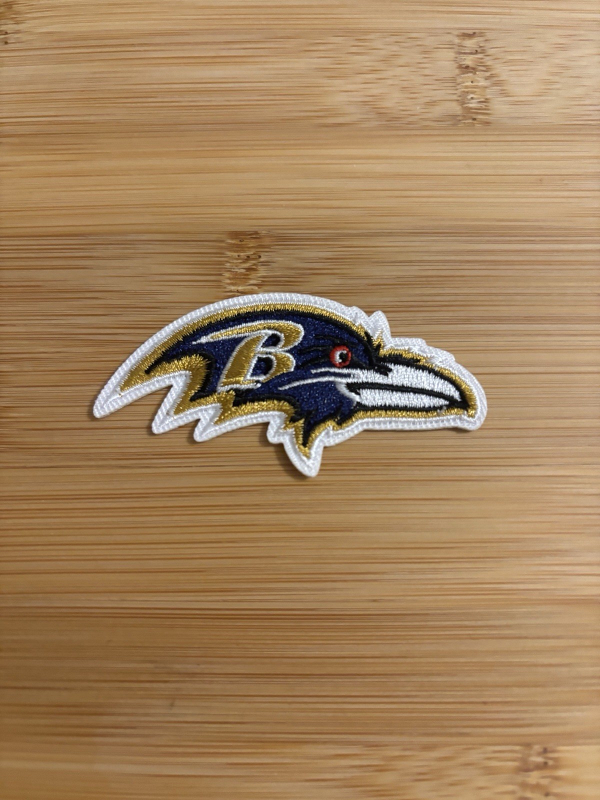 Small Baltimore Ravens Embroidered 2.5″ Inch Iron On Patch NFL Purple Free Ship