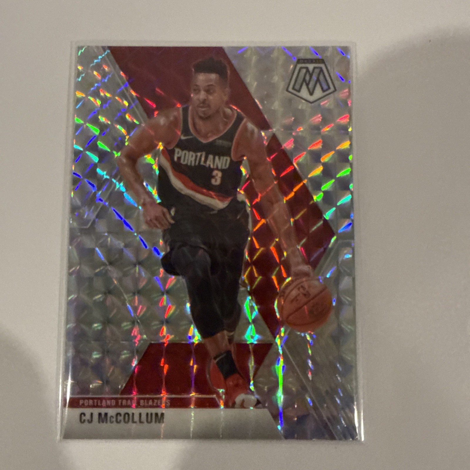 Panini 2019-20 Mosaic CJ McCollum Portland Trail Blazers #15 Prizm Card