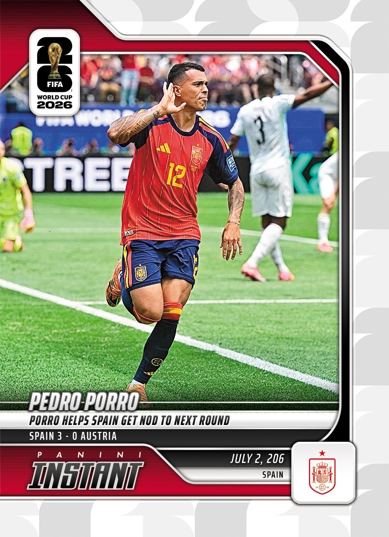 2026 Panini Instant FIFA World Cup #189 Pedro Porro Spain PRESALE