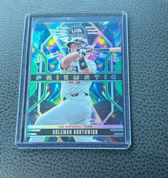 2026 Panini USA Baseball Stars & Stripes Coleman Borthwick Fireworks Green Prizm