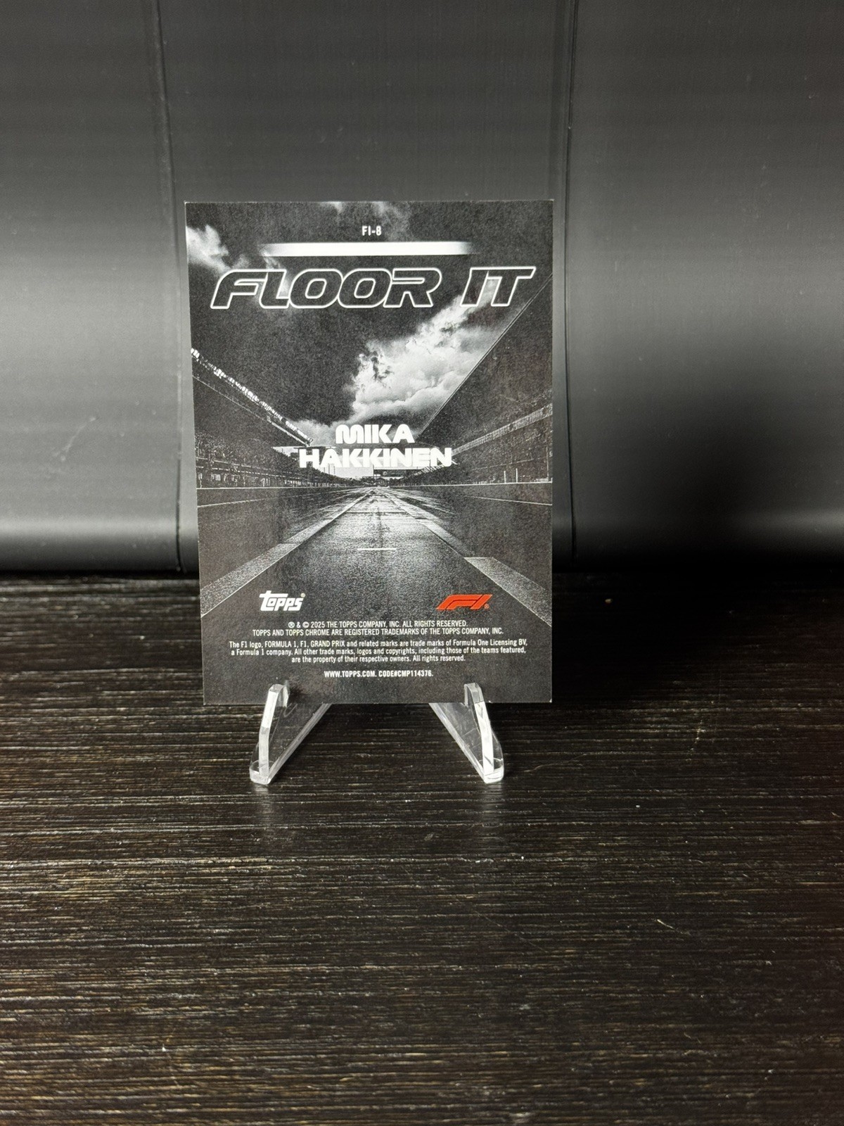 2025 Topps Chrome Formula 1 F1 Mika Hakkinen Floor It Logofractor Gold /50