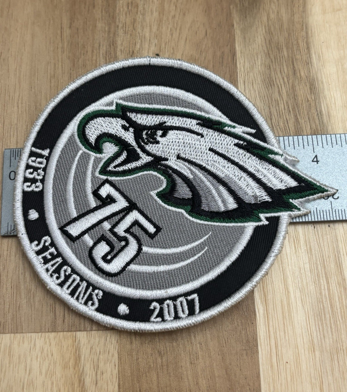 Philadelphia Eagles 75th Anniversary Embroidered Patch Eagle Free Shipping New