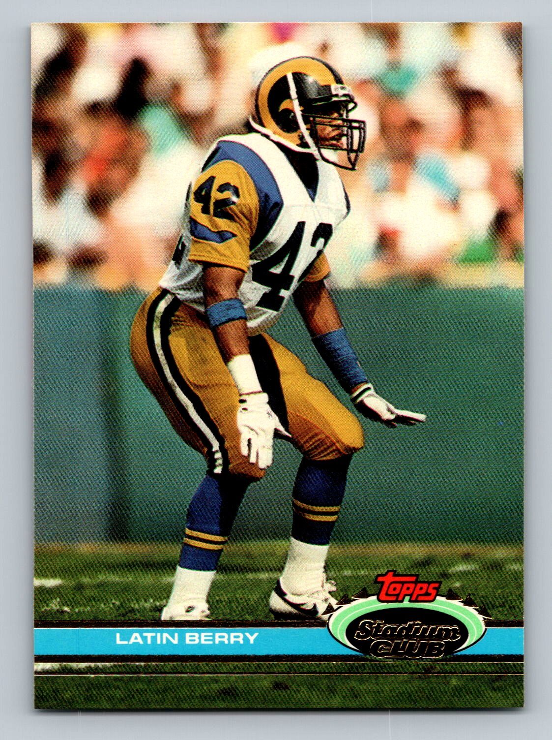 1991 Stadium Club #376 Latin Berry RC Rookie Los Angeles Rams