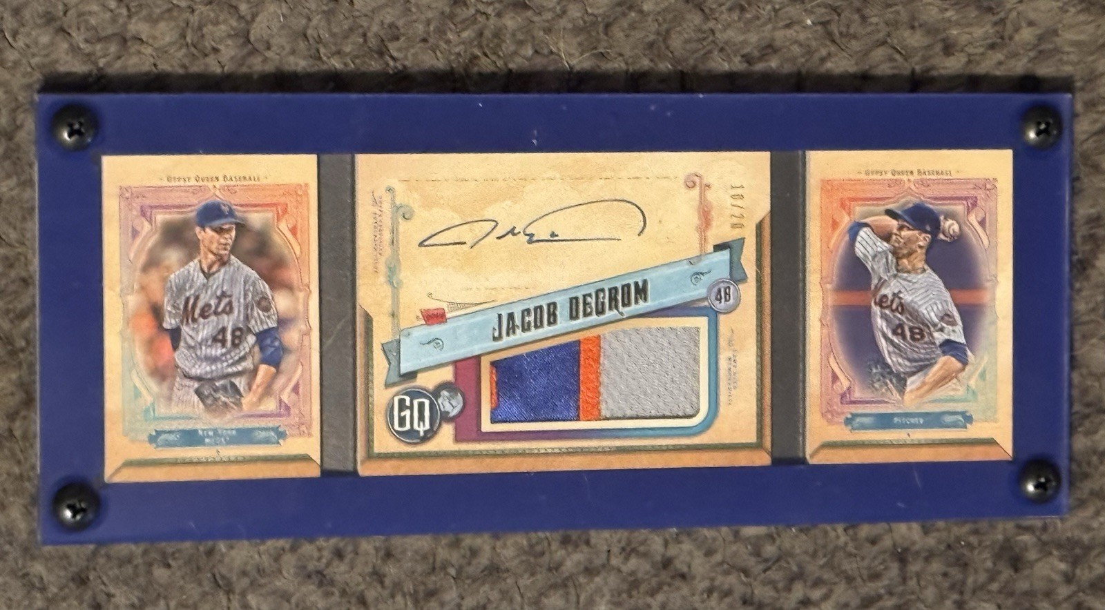 2019 Mets Jacob Degrom Topps Gypsy Queen PATCH AUTOGRAPH BOOKLET #GQAP-JD 10/20