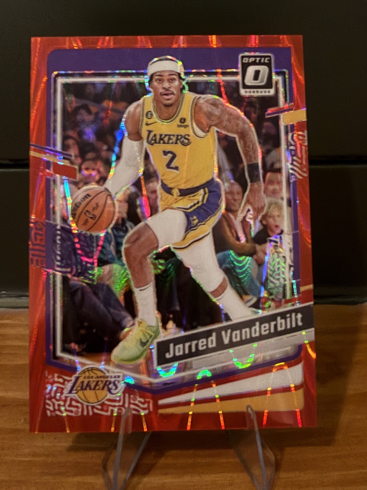 2023-24 Panini Donruss Optic – Jarred Vanderbilt #139 Red Seismic Prizm /130