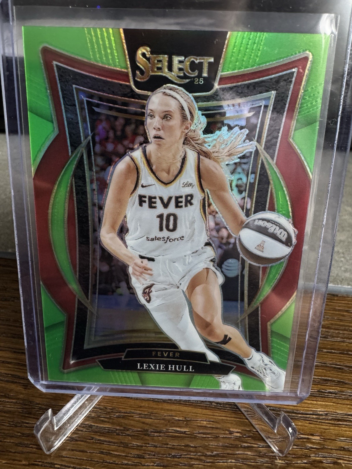 2025 Panini Select WNBA – Lexie Hull /75 Lime Green Concourse #67 Indiana Fever
