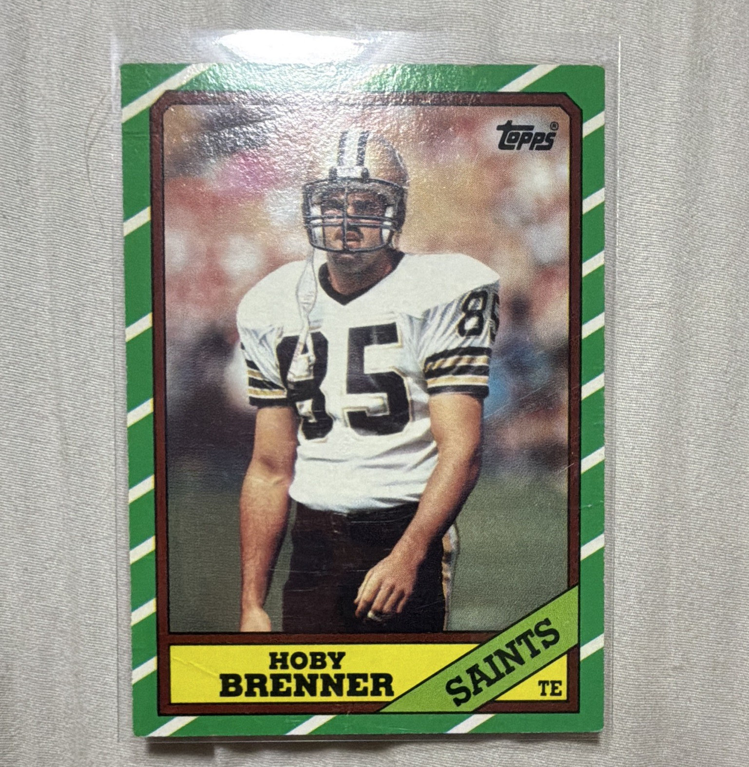 1986 Topps Hoby Brenner #240 New Orleans Saints NFL Football Trading Card