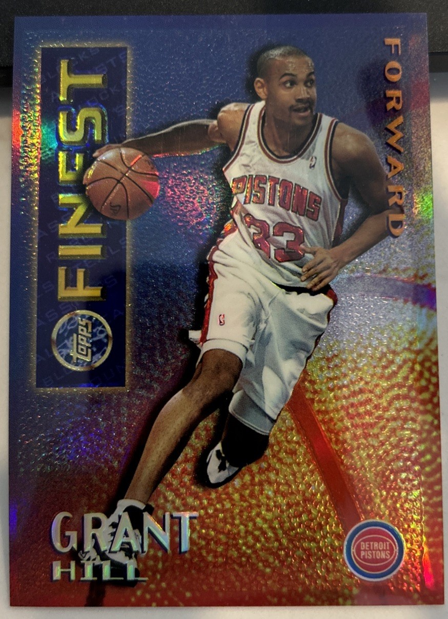 Grant Hill 1995-96 Topps Finest Mystery Finest Borderless Refractor Gold #M2