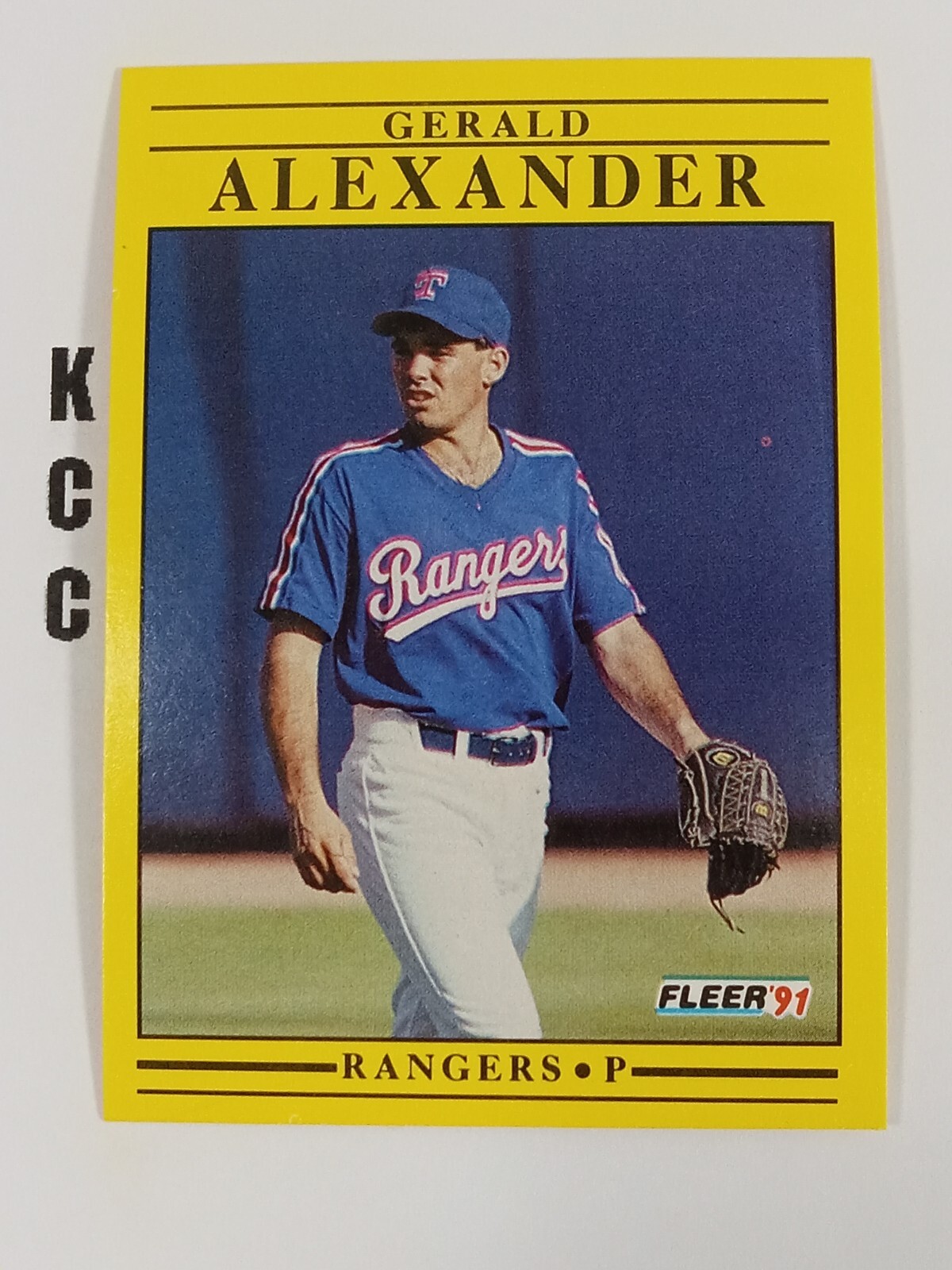 1991 Fleer MLB Baseball Texas Rangers #278 Gerald Alexander