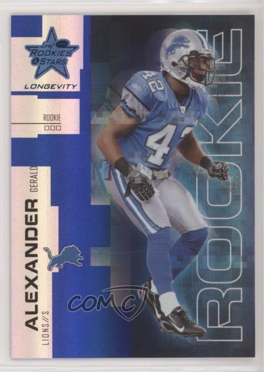 2007 Leaf Rookies & Stars Longevity Sapphire 24/99 Gerald Alexander #150 RC pn1
