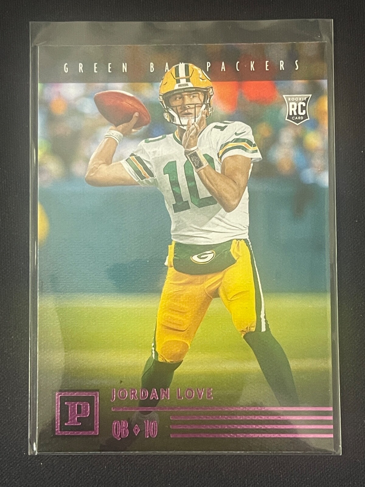 2020 Panini Chronicles Pink Jordan Love Rookie Green Bay Packers #PA-4 Parallel